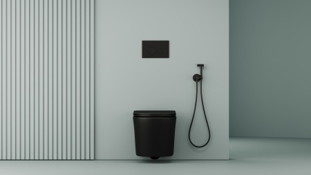 SC1001MB Гигиенический душ SANCOS Start со смесителем, цвет черный матовый