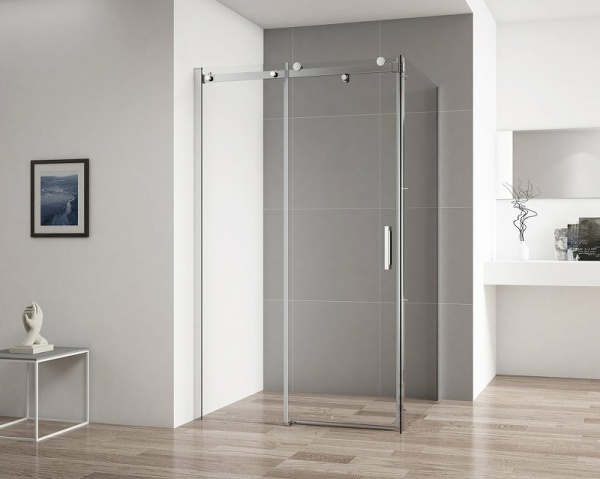 Душевой уголок Cezares Stylus Soft 110x100 STYLUS-SOFT-AH-1-110/100-C-Cr профиль Хром стекло прозрачное