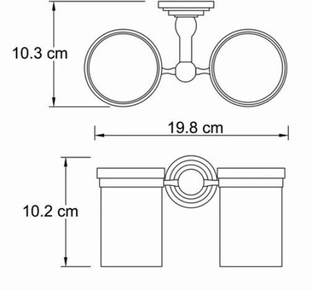 Подстаканник двойной WasserKraft Isar K-7328D
