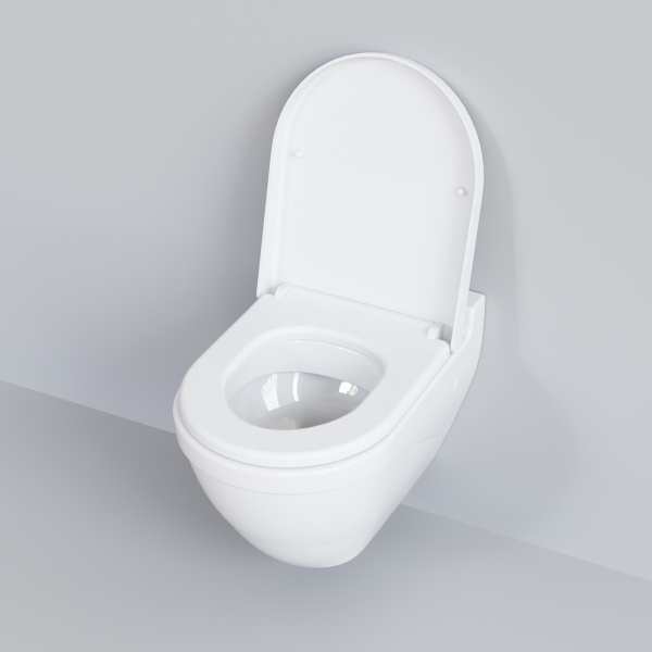 Сиденье д/унитаза Ambassador Nord 132T20001 (толстое) БЕЛОЕ