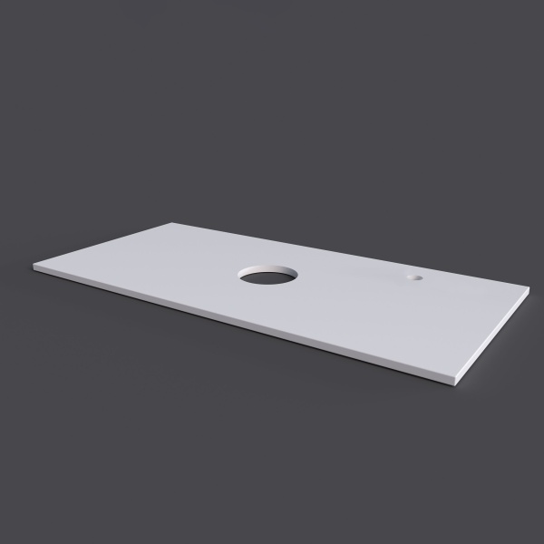 Столешница МДФ "ФЛАЙ-100 см" белая