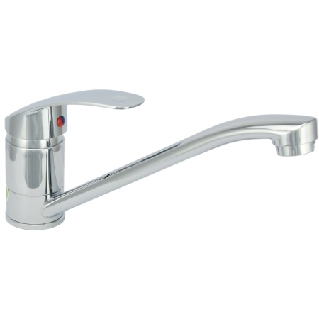 JUGUNI Для кухни одноручный, карт. 40 мм, длинный излив 25 см, гайка. Арт. 0402.708