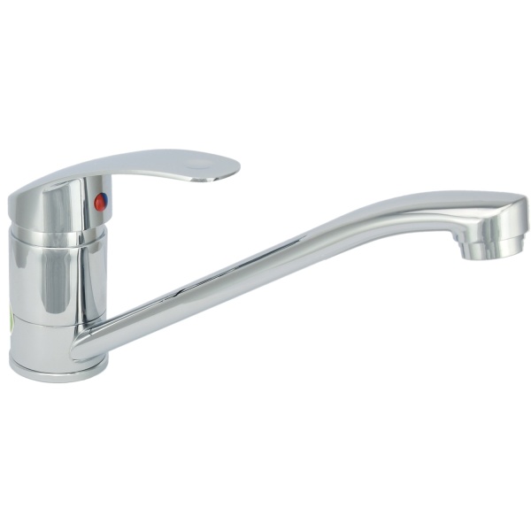 JUGUNI Для кухни одноручный, карт. 40 мм, длинный излив 25 см, гайка. Арт. 0402.708