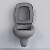 Сиденье д/унитаза Ambassador Diamond 122T20301 (толстое) СЕРОЕ МАТОВОЕ
