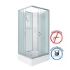 Душевая кабина Niagara NG-33974-14QBK, угловая, прямоугольная, 4 места, матовое стекло