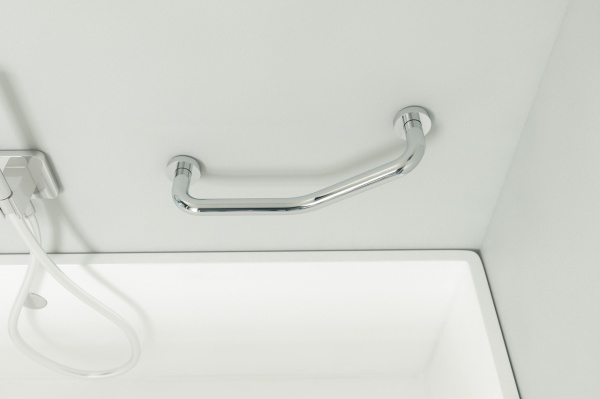 Поручень изогнутый Ø25 mm/39 cm (хром) (ARTWELLE) HAR 043