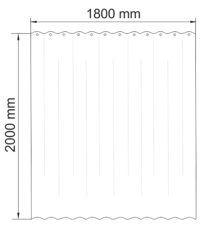 Штора для ванной WasserKraft Ammer SC-70101