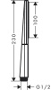 Ручной душ Hansgrohe Rainfinity 26866990 Золото Черный