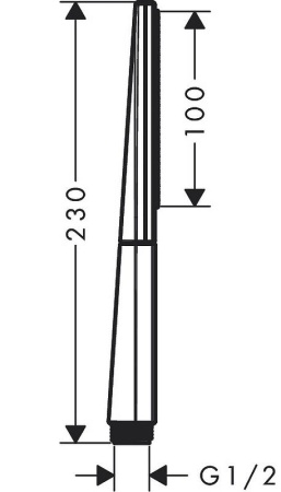 Ручной душ Hansgrohe Rainfinity 26866990 Золото Черный