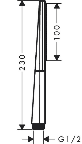 Ручной душ Hansgrohe Rainfinity 26866990 Золото Черный