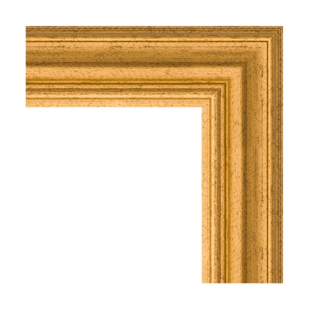 Зеркало настенное с гравировкой EVOFORM в багетной раме состаренное золото, 72х155 см, BY 4259