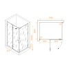 Душевой уголок RGW SV-040, алюминиевый профиль, 120x120х200 см