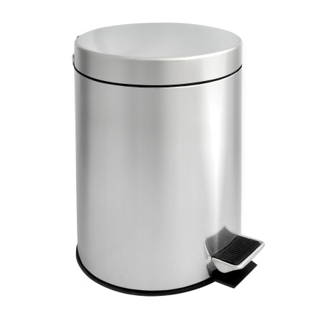 Урна с механизмом поднятия крышки "Solinne", Н102, хром,  5 л, 22х22х29 см