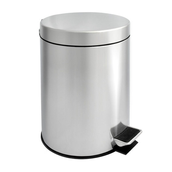 Урна с механизмом поднятия крышки "Solinne", Н102, хром,  5 л, 22х22х29 см