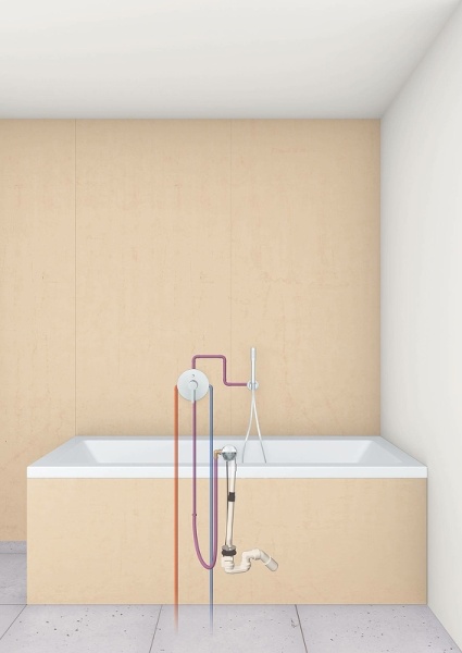 Слив-перелив Grohe Talentofill 28991000 полуавтомат с наливом Белый