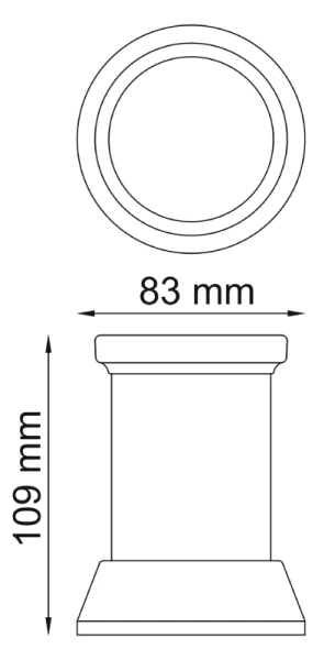 Стакан для зубных щеток WasserKraft Donau K-2428