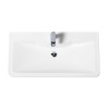 Раковина-столешница BelBagno ACQUA BB1000, прямоугольная, подвесная, искусственный камень, белая, 100x45.5x14.5 см