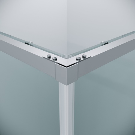 Душ.ограждение 300.K33.01.1090.10.00 Galaxy (100*90*195) хром, стекло прозрачное, 2 места