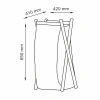 Корзина для белья WasserKraft Nau WB-772-L