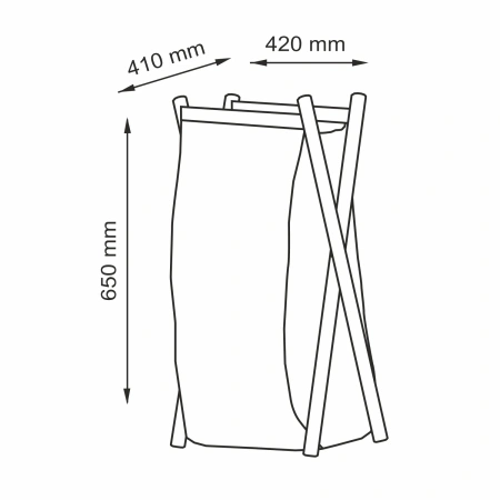 Корзина для белья WasserKraft Nau WB-772-L