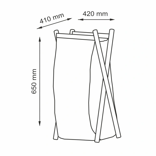 Корзина для белья WasserKraft Nau WB-772-L