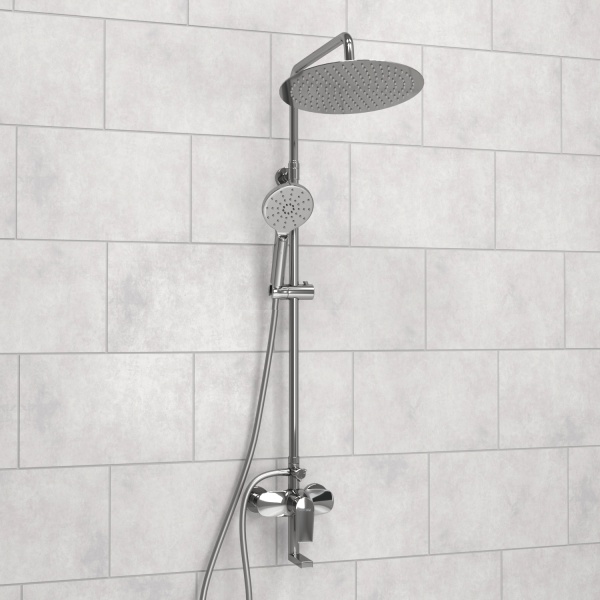 Душевой комплект WasserKRAFT, A166.116.127.087, вертикальный монтаж, хром