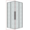 1/2 душ.ограждения 1/2.К33.01.90.10.02 Galaxy (90*195) хром, стекло шиншилла, 1 место