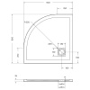 Душевой поддон из искусственного камня BelBagno Uno 80x80 TRAY-MR-UNO-R-80-550-35-W Белый