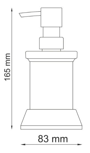Дозатор для жидкого мыла WasserKraft Donau K-2499