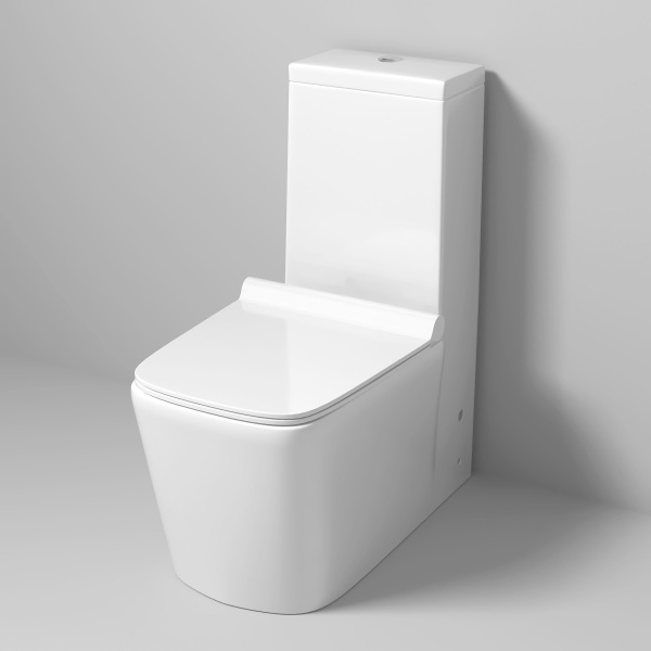 Унитаз GR-4400S Falcon (665*350*820) МОНОБЛОК напольный с тонкой крышкой, 1 место