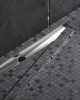 Душевой лоток Timo Drain System 80 DS230208/01 с решеткой Сатин / под плитку