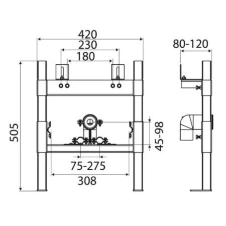 Монтажный элемент для биде OLI Easy 618547