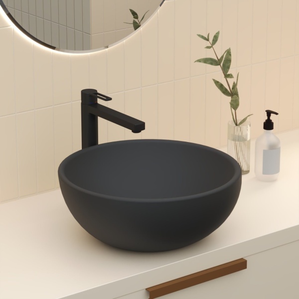 Раковина Ambassador Queen 116T20201 (450*450*175) ЧЁРНАЯ МАТОВАЯ