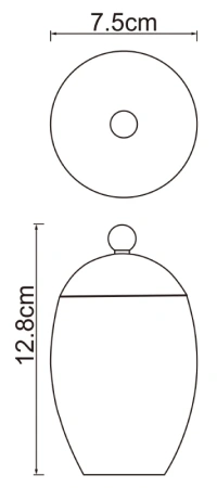 Косметическая емкость WasserKraft Ruwer K-6779