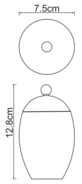 Косметическая емкость WasserKraft Ruwer K-6779