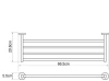 Полка для полотенец WasserKraft Rhein K-6211