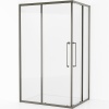 Душевой уголок Cezares Relax-304 120x90 RELAX-304-AH-2-120/90-C-GM профиль Оружейная сталь стекло прозрачное
