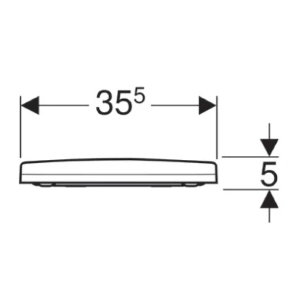 Сиденье для унитаза, верхнее крепление Geberit Acanto 500.604.01.2
