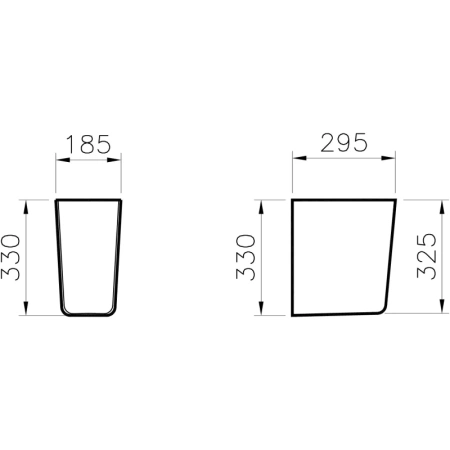 Полупьедестал VITRA S20 5281B003-7201, фарфор, белый, высота 33 см