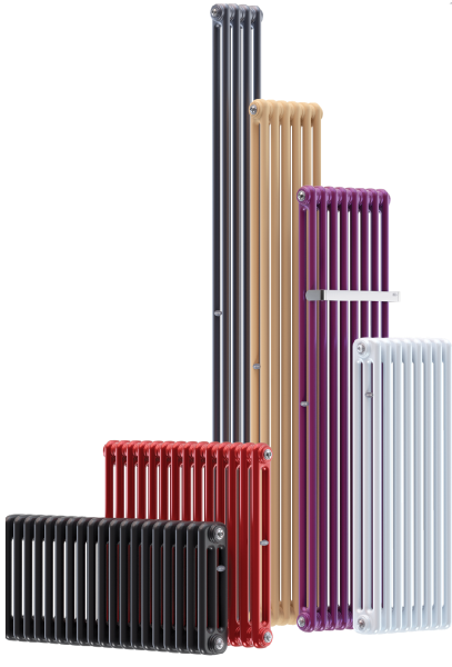 Стальной трубчатый радиатор отопления RIFAR TUBOG 3057 8 секций ТИТАН боковое подключение