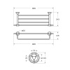Полка для полотенец ART&MAX BOHEMIA AM-E-4222-Do