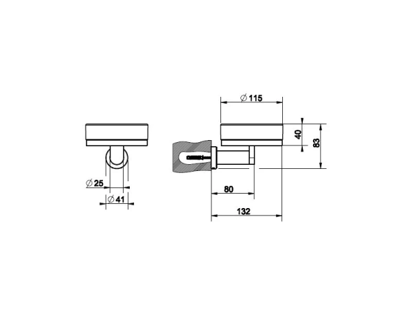 Мыльница для ванной Gessi Accessories 38803-299 черная