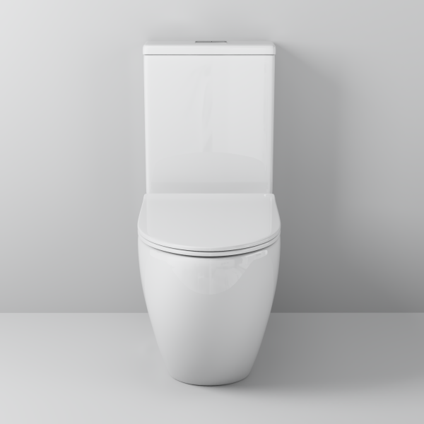 Унитаз GR-4446SQ (675*360*820) напольный безободковый СМЫВ ТОРНАДО БЕСШУМНЫЙ, 2 места