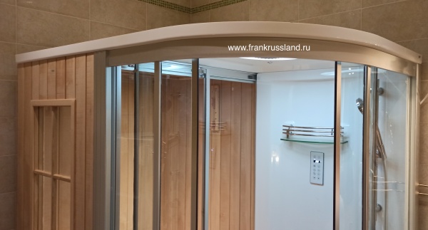 Кабина с финской сауной FRANK F901R правосторонняя 170х110 см