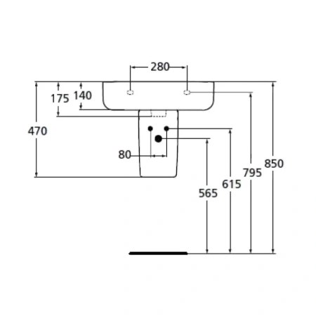Полупьедестал Ideal Standard Connect E797401