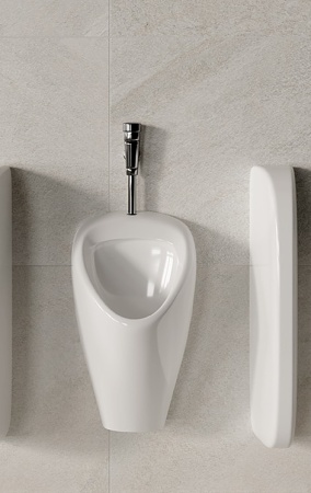 Писсуар "Sanita Long", белый, антигрязевой, скрытый монтаж, санфарфор