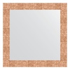 Зеркало настенное EVOFORM в багетной раме соты медный, 66х66 см, BY 3146