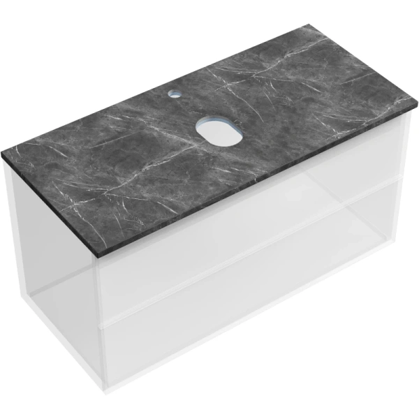 Столешница 100 см черный Sancos TT100A1X