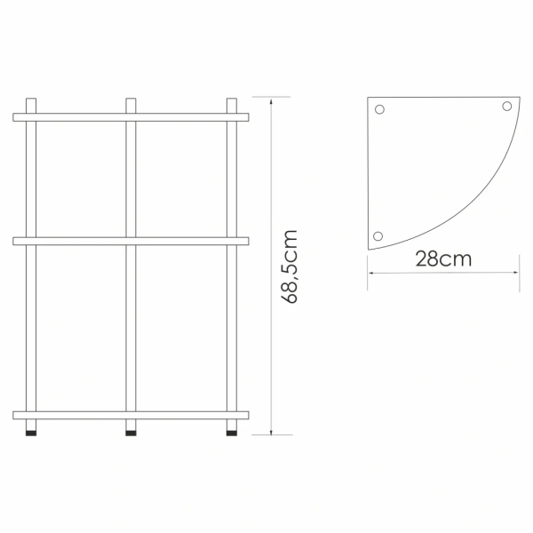 Полка для ванной Wasserkraft K-4133