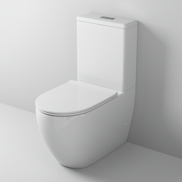 Унитаз GR-4446SQ (675*360*820) напольный безободковый СМЫВ ТОРНАДО БЕСШУМНЫЙ, 2 места